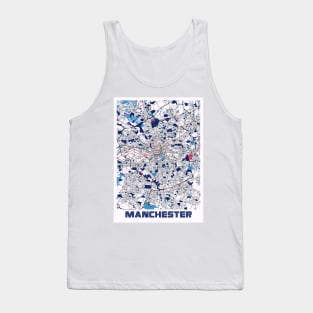 Manchester - United Kingdom MilkTea City Map Tank Top